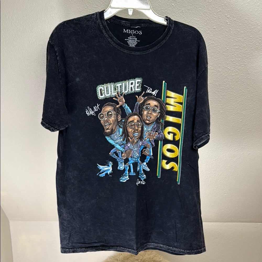 Migos Culture Brand Retro Band Tee Size Large 100 Cotton